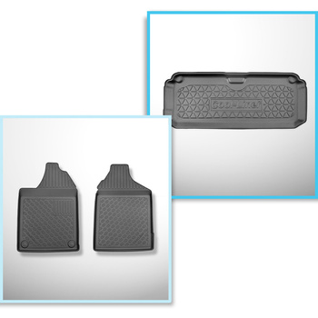 Set Kofferraumschale und angepasste Autoteppiche TPE für: Aixam Miniauto Cross Hatchback (2010-2016)
