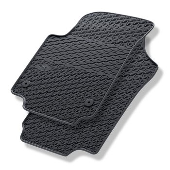 Gummifußmatten Auto für Volkswagen up! Hatchback (2011-2023) - Gummimatten Gummi Fußmatten - schwarz - 2 Stk.