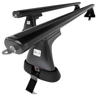 Aluminium-Dachträger für Skoda Octavia IV (2019-....) - schwarz Dachträger Dachgepäckträger - ohne Montagelemente