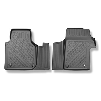 TPE Fußmatten Auto für Volkswagen Crafter II Cargo (03.2017-....) - 2/3 Sitze - schwarz Automatten Autoteppiche
