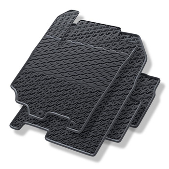 Gummifußmatten Auto für Suzuki Vitara III (2015-....) - schwarz Gummimatten Gummi Fußmatten