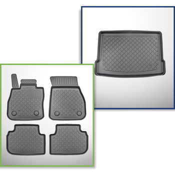 Set Kofferraumschale und angepasste Autoteppiche TPE für: BMW 1er F40 Hatchback (09.2019-06.2024)