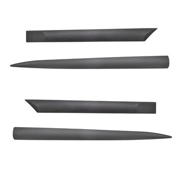 Schwarze Auto Seitenschutzleisten Nissan Note II Hatchback (2013-....)