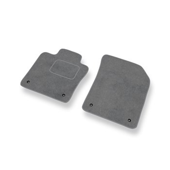 Fußmatten Auto für Volvo XC60 II SUV (2017-....) - Premium Velours graue Automatten Autoteppiche