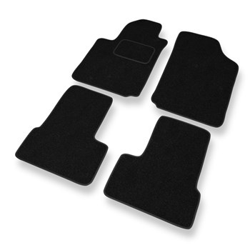 Fußmatten Auto für Citroen C3 I Hatchback, Cabriolet (2002-2009) - schwarze Automatten Autoteppiche