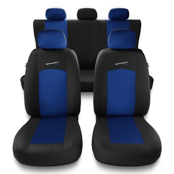 Universal Sitzbezüge Auto für Peugeot 508 I, II (2011-....) - Autositzbezüge Schonbezüge für Autositze - S-BL