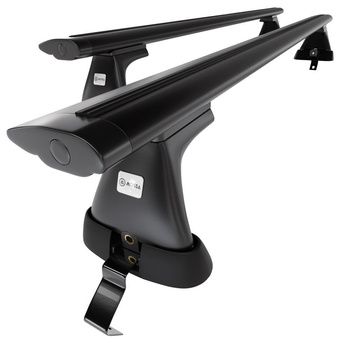 Aluminium-Dachträger für Skoda Octavia mk II (2009-2012) - schwarz Dachträger Dachgepäckträger - ohne Montagelemente