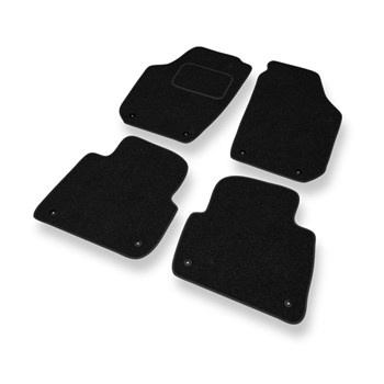 Fußmatten Auto für Skoda Roomster I (2006-2015) - schwarze Automatten Autoteppiche