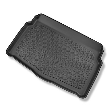 Kofferraumwanne für Volkswagen Golf VIII Hatchback (12.2019-....) - Kofferraummatte rutschfest Schutzmatte - vertiefte Ladeflaeche; Varioboden im tiefsten Ebene; mit Not-Reserverad oder Reparaturset