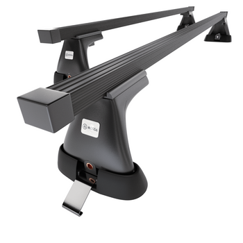 Stahl-Dachträger für Toyota RAV4 mk II (2000-2005) - schwarz Dachträger Dachgepäckträger - Montagepunkte