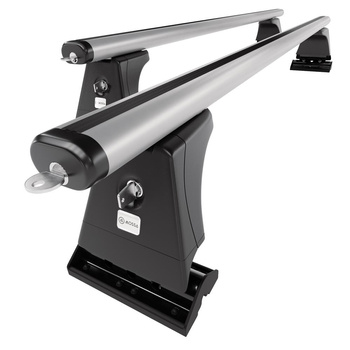 Aluminium-Dachträger für Peugeot 407 (2004-2010) - silbern Dachträger Dachgepäckträger - Montagepunkte