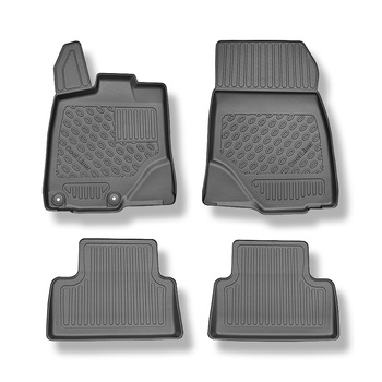 TPE Fußmatten Auto für Peugeot 3008 III Hybrid (mild hybrid) SUV (04.2024-....) - schwarz Automatten Autoteppiche