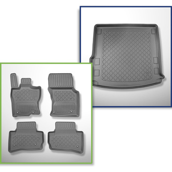 Set Kofferraumschale und angepasste Autoteppiche TPE für: Land Rover Range Rover Velar L560 SUV (2020-....)
