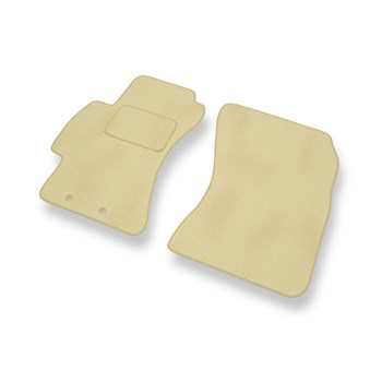 Fußmatten Auto für Subaru Impreza III Hatchback, Limousine (2007-2011) - Premium Velours beige Automatten Autoteppiche