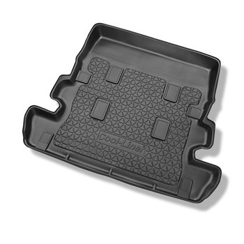 Kofferraumwanne für Toyota Land Cruiser V8 J200 SUV (2007-2021) - Kofferraummatte rutschfest Schutzmatte - 7 Sitze