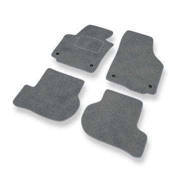 Fußmatten Auto für Seat Toledo III Hatchback (2004-2009) - Premium Velours graue
