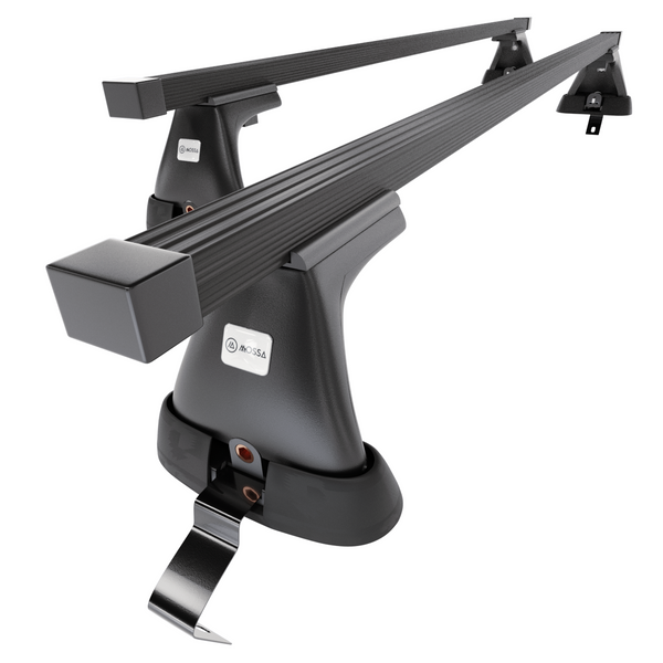 Stahl-Dachträger für Renault Clio mk IV (2013-2019) - schwarz Dachträger Dachgepäckträger - ohne Montagelemente