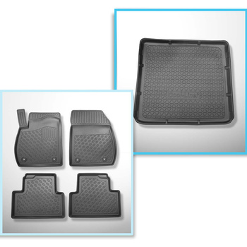 Set Kofferraumschale und angepasste Autoteppiche TPE PREMIUM für: Opel Zafira C 