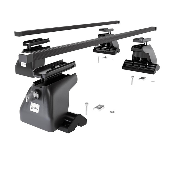 Stahl-Dachträger für Volkswagen Transporter T5 (2003-2009) - schwarz Dachträger Dachgepäckträger - T-profil