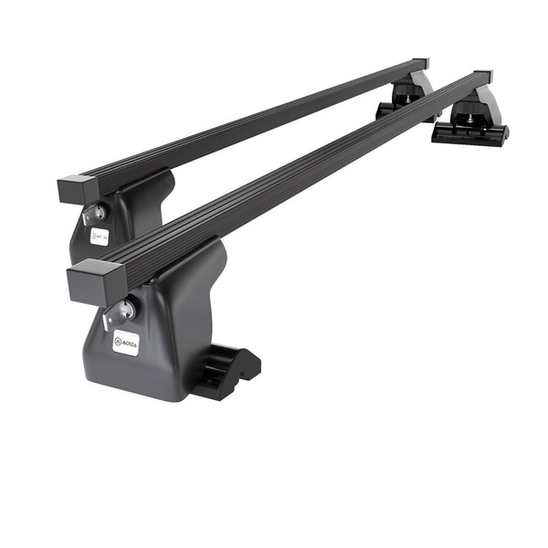 Stahl-Dachträger für Renault Trafic (2001-2006) - schwarz Dachträger Dachgepäckträger - Montagepunkte