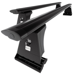 Aluminium-Dachträger für Peugeot 3008 (2009-2016) - schwarz Dachträger Dachgepäckträger - Montagepunkte