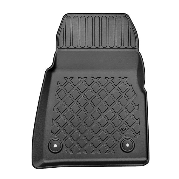 TPE Fußmatten Auto für Ford Tourneo Custom Van (01.2013-....) - schwarz Automatten Autoteppiche - mit Automatikgetriebe