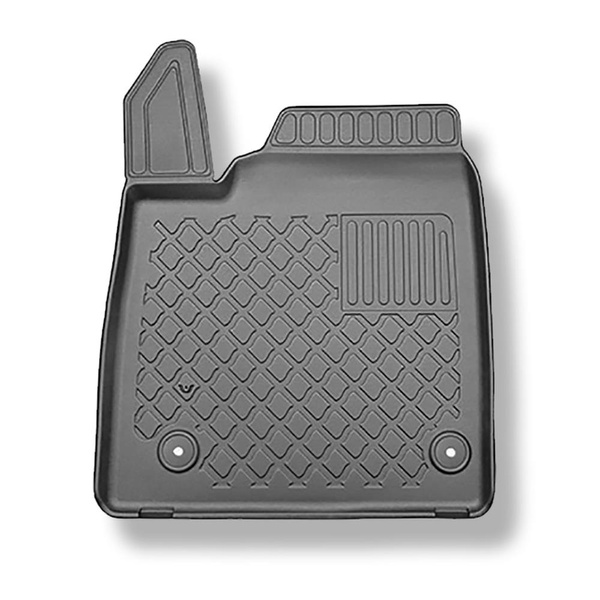 Set Kofferraumschale und angepasste Autoteppiche TPE für: Kia EV6 Crossover (10.2021-....) - oberer Kofferraum (für Multiboden);für doppelter Kofferraumboden in der oberen Position