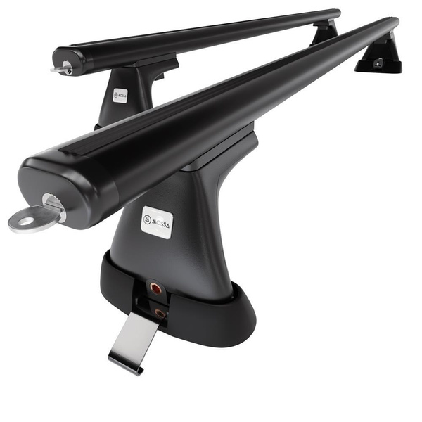 Aluminium-Dachträger für Citroen Xsara Picasso (2000-2006) - schwarz Dachträger Dachgepäckträger - Montagepunkte