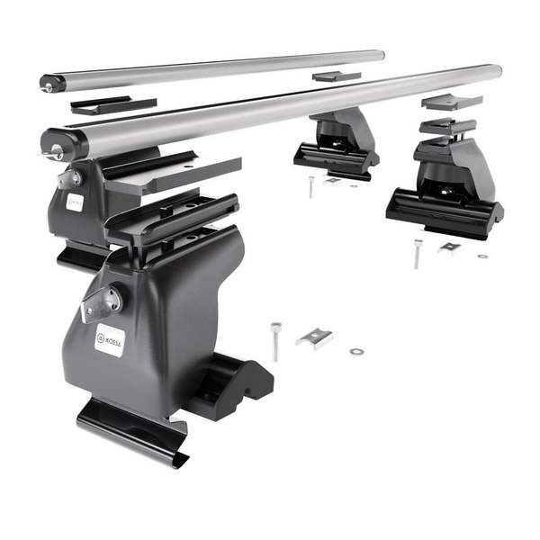 Aluminium-Dachträger für Nissan Terrano R20 mk II (2003-2006) - silbern Dachträger Dachgepäckträger - ohne Montagelemente