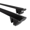 Aluminium-Dachträger für Skoda Roomster (2007-2015) - schwarz Dachträger Dachgepäckträger - reling