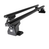 Aluminium-Dachträger für Fiat Ulysse mk II (2003-2010) - schwarz Dachträger Dachgepäckträger - T-profil
