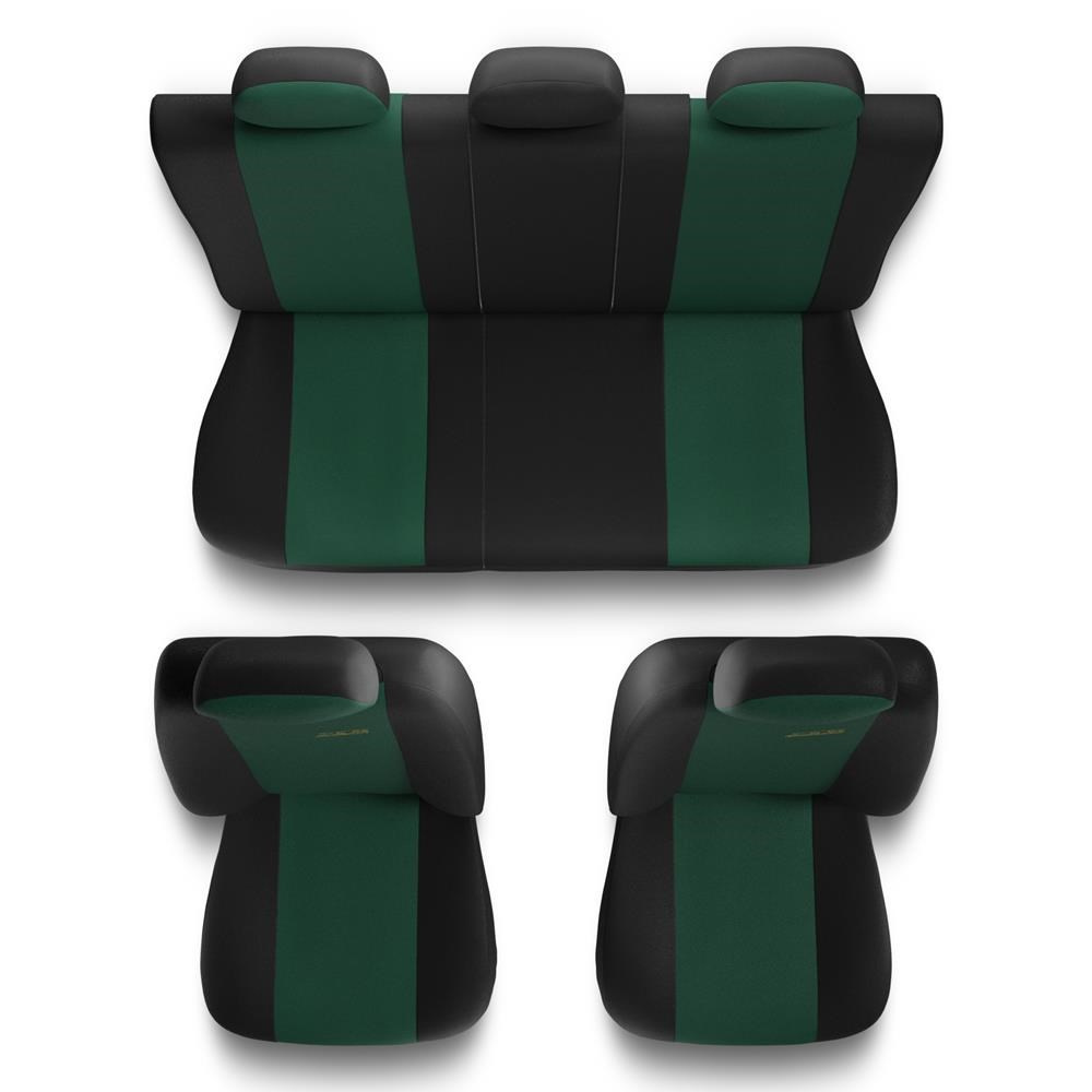 Universal Sitzbezüge Auto für Mercedes-Benz B Klasse W245, W246, W247 (2005-2019)  - Autositzbezüge Schonbezüge für Autositze - X.R-GR grün