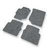 Fußmatten Auto für Honda Accord VI Coupé, Limousine, Tourer (1998-2002) - Premium Velours graue Automatten Autoteppiche