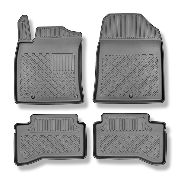 TPE Fußmatten Auto für Kia Ceed III CD Plug-in Hybrid Kombi (01.2020-....) - schwarz Automatten Autoteppiche