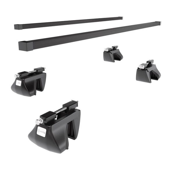 Stahl-Dachträger für Mercedes-Benz C Klasse S202 (1993-2000) - schwarz Dachträger Dachgepäckträger - Reling