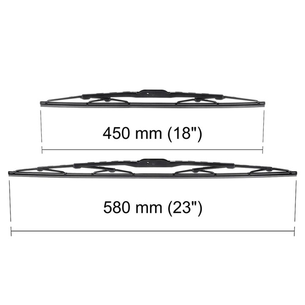 Vordere Scheibenwischer für Fiat Palio Hatchback, Weekend (09.1997-12.2012) - Wischerblätter Standard