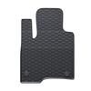 Gummifußmatten Auto für Fiat Panda III Hatchback (2012-2024) - Gummimatten Gummi Fußmatten - schwarz - 4 Stk.
