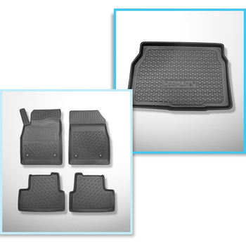 Set Kofferraumschale und angepasste Autoteppiche TPE für: Opel Astra J Hatchback