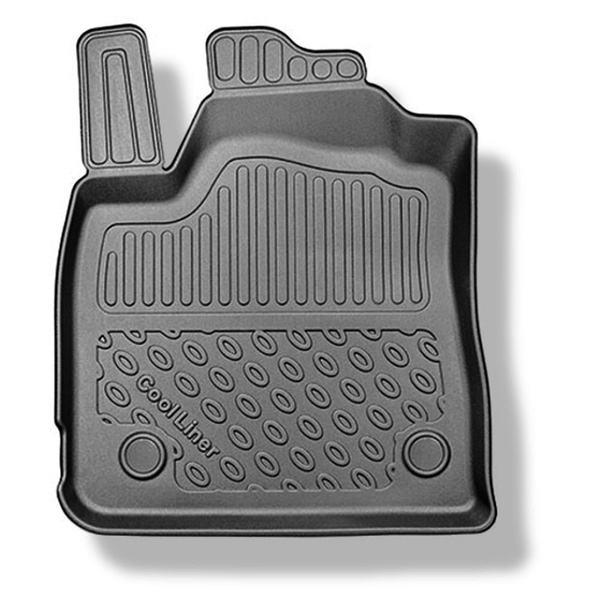 Set Kofferraumschale und angepasste Autoteppiche TPE für: Dacia Sandero III DJF Hatchback (01.2021-....) - oberer Kofferraum (für Multiboden);beweglicher Boden in höchster Stellung