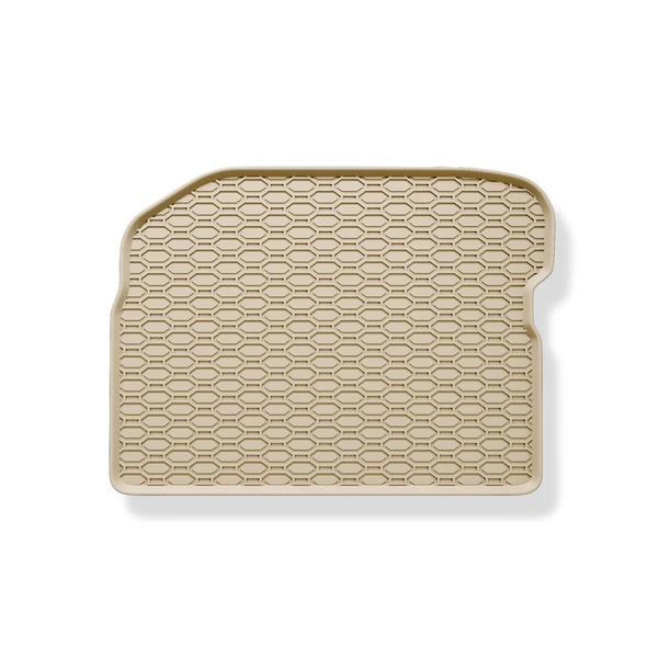 Gummifußmatten Auto für Volkswagen New Beetle Hatchback, Cabriolet (1998-2010) - Gummimatten Gummi Fußmatten - beige - 4 Stk.