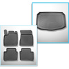 Set Kofferraumschale und angepasste Autoteppiche TPE für: Nissan Qashqai III Mild Hybrid (Visia, Acenta) Crossover (06.2021-....) - unterer Kofferraum;Modelle ohne Doppelboden;nicht für die e-Power Version