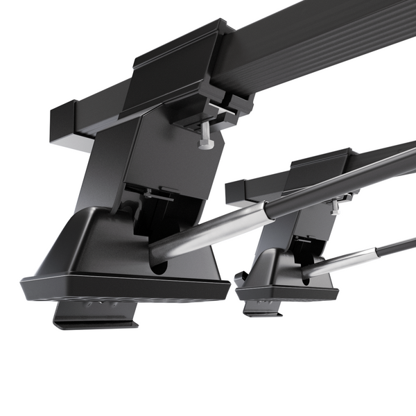 Stahl-Dachträger für Mitsubishi Carisma (1997-2005) - schwarz Dachträger Dachgepäckträger - Montagepunkte