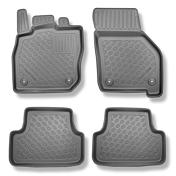 TPE Fußmatten Auto für Volkswagen Golf VIII mHEV Hatchback (11.2020-....) - schwarz Automatten Autoteppiche