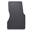 Gummifußmatten Auto für Smart EQ ForFour Hatchback (2019-2022) - Gummimatten Gummi Fußmatten - schwarz - 2 Stk.