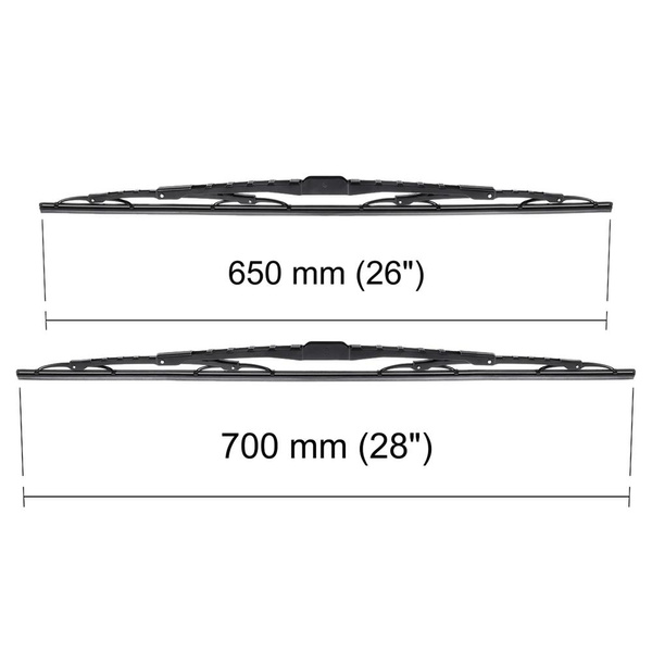 Vordere Scheibenwischer für Dodge Caravan III, IV MPV (1996-2007) - Wischerblätter Standard