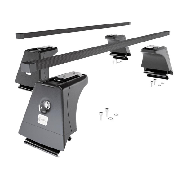 Stahl-Dachträger für Volvo XC60 (2008-2017) - schwarz Dachträger Dachgepäckträger - integrierte Relinge