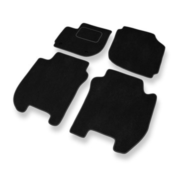 Fußmatten Auto für Honda Jazz IV Hatchback (2015-2020) - Premium Velours schwarz