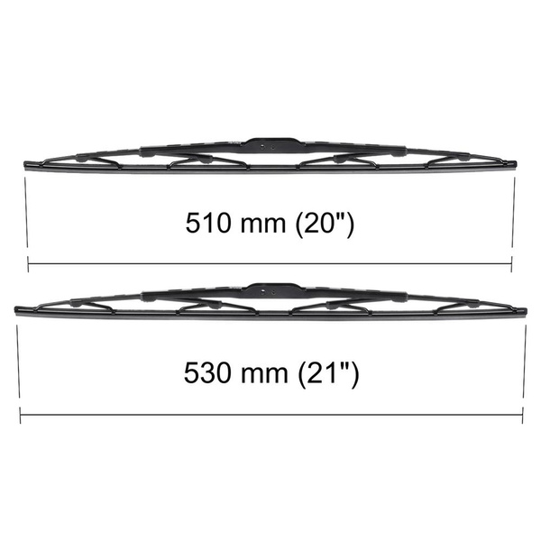 Vordere Scheibenwischer für Nissan Primera II Kombi, Liftback, Limousine (06.1996-12.2001) - Wischerblätter Standard