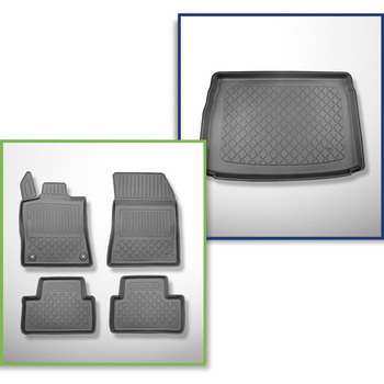 Set Kofferraumschale und angepasste Autoteppiche TPE für: Peugeot 308 III Plug-i