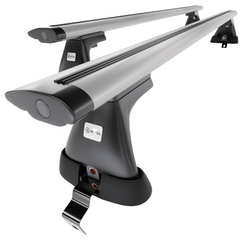 Aluminium-Dachträger für Skoda Fabia IV (2021-....) - silbern Dachträger Dachgepäckträger - ohne Montagelemente